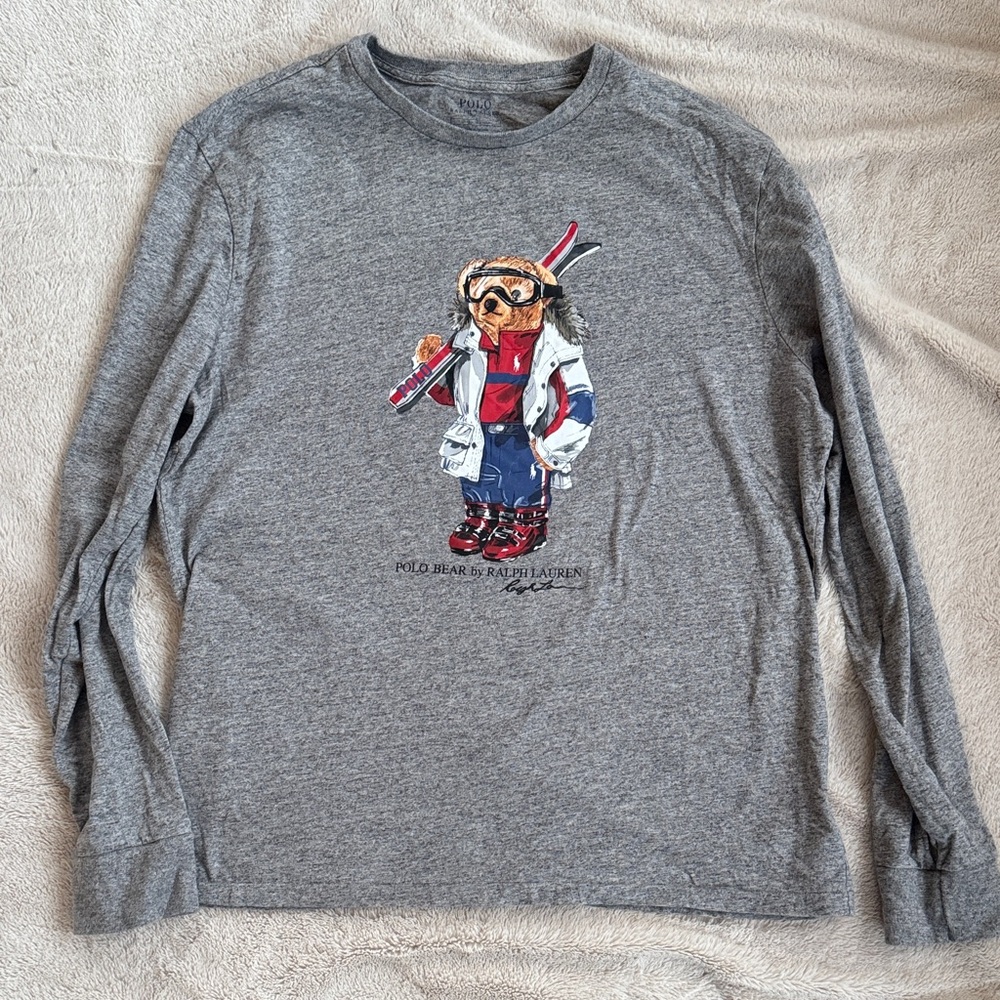 Polo by Ralph Lauren Gray Long Sleeve Shirt